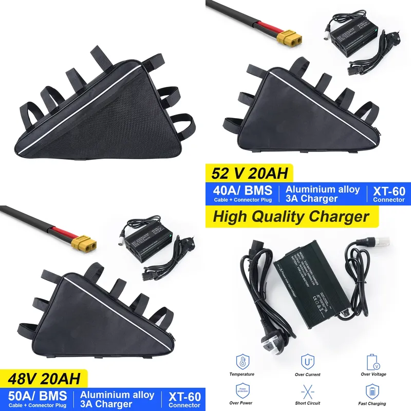 2026 US Triangle Lithium Elect - огляд і ціна Ebike Battery 52V 20Ah Triangle Pack