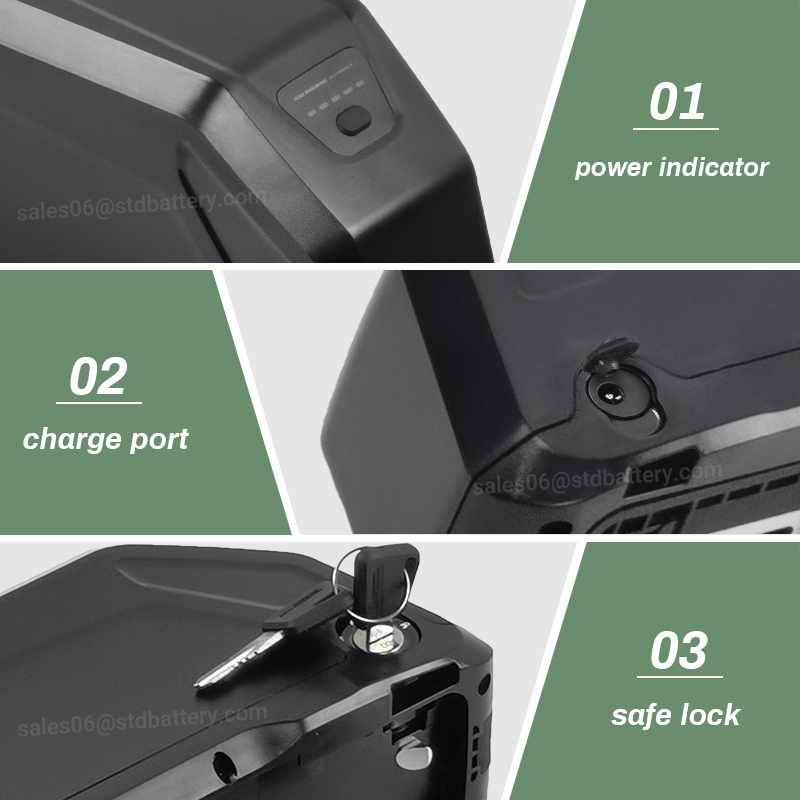 Downtube Ebike Battery 52V 13A - огляд і ціна Ebike Battery 48V 20Ah Hailong