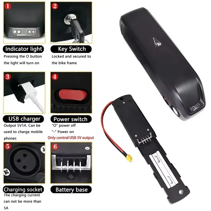 Hailong Electric Bicycle Batte - огляд і ціна Ebike Battery 48V 20Ah Hailong