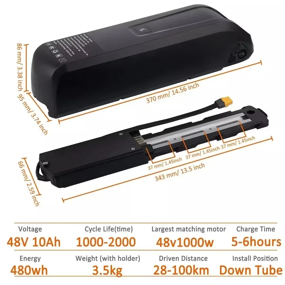 For Hailong EBike Battery 36V  - огляд і ціна Ebike Battery 48V 20Ah Hailong