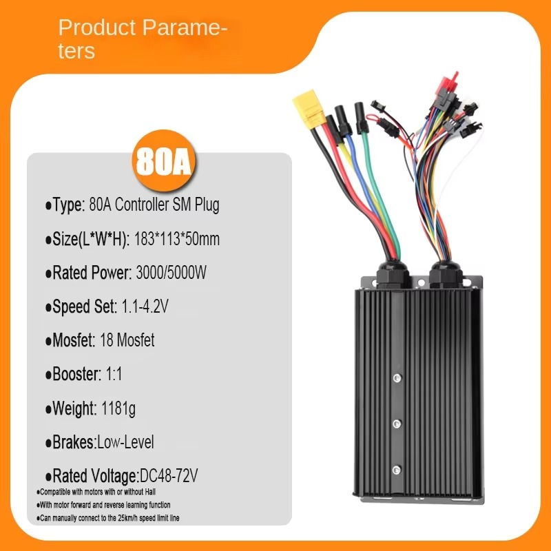 3000W 5000w Electric Vehicle C - огляд і ціна Sine Wave Controller 48V 72V 80A